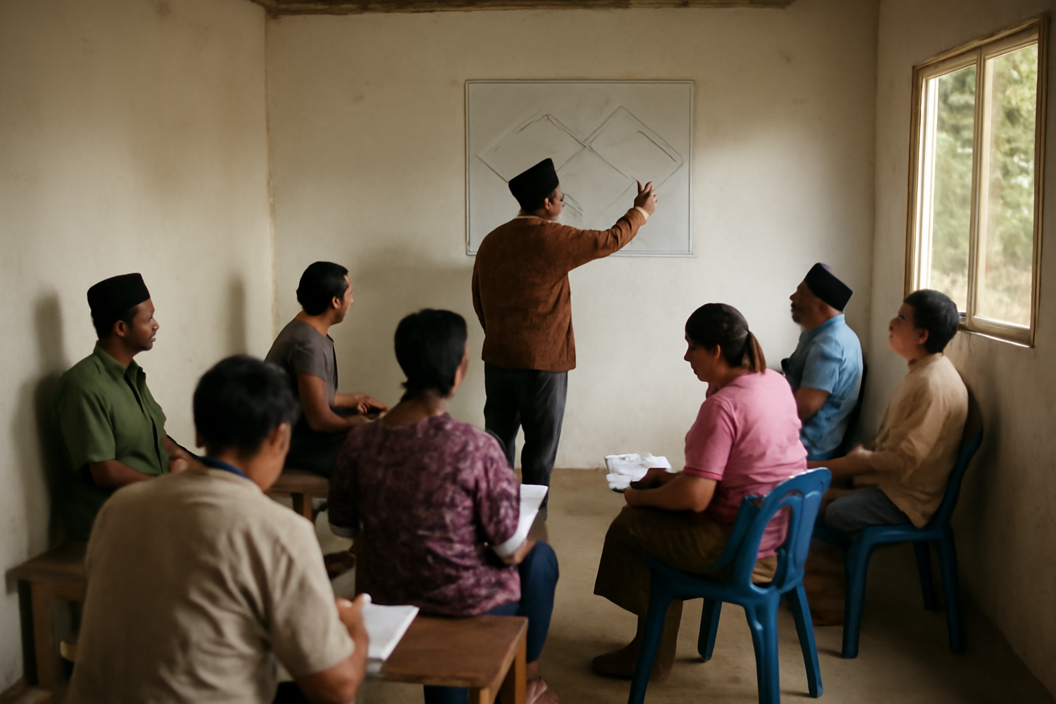Warga berkumpul dalam musyawarah perencanaan pembangunan di balai desa